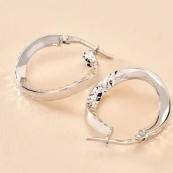 Marc Orian Créoles Argent|Créoles > Créoles Moheli Argent Blanc