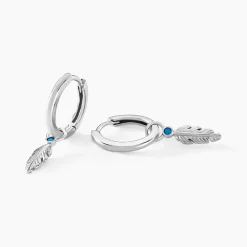 Marc Orian Créoles Argent|Créoles > Créoles Nahara Argent Blanc Oxyde De Zirconium