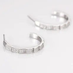 Marc Orian Créoles Argent|Bijoux Zirconium > Créoles Nevada Rondes Argent Blanc Oxyde De Zirconium