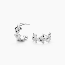 Marc Orian Créoles Argent|Boucles D'Oreilles Fleur > Créoles Olyss Argent Blanc