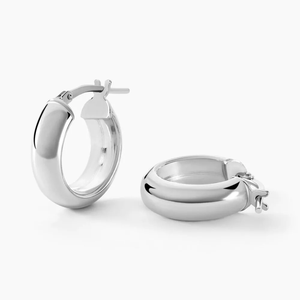 Marc Orian Créoles Argent|Créoles > Créoles Oreli Argent Blanc