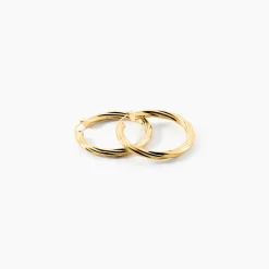 Marc Orian Créoles|Créoles Femme > Créoles Or Jaune Torsadé