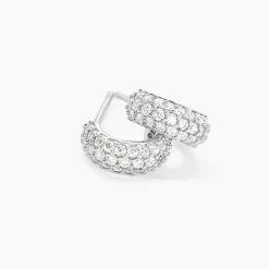 Marc Orian Créoles Argent|Bijoux Zirconium > Créoles Palome Argent Blanc Oxyde De Zirconium