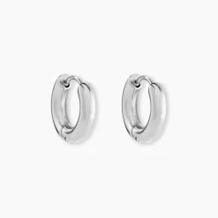 PHEBUS HIM Créoles|Bijoux Homme > Créoles Acier Blanc