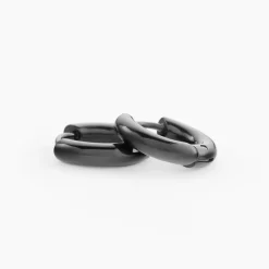 PHEBUS HIM Créoles|Bijoux Homme > Créoles Acier Noir