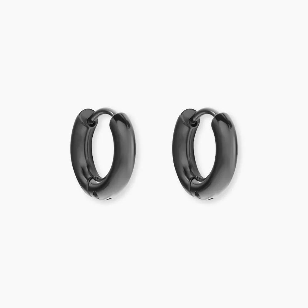 PHEBUS HIM Créoles|Bijoux Homme > Créoles Acier Noir