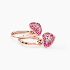 Marc Orian Créoles Argent|Bijoux Zirconium > Créoles Reflets Romantiques Argent Rose Oxyde De Zirconium