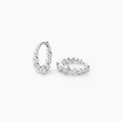 Marc Orian Créoles Argent|Créoles > Créoles Safana Argent Blanc