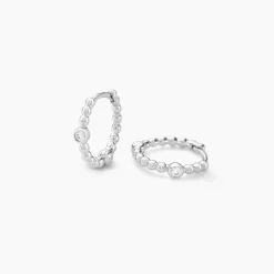 Marc Orian Créoles Argent|Bijoux Zirconium > Créoles Salana Argent Blanc Oxyde De Zirconium
