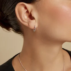 Marc Orian Créoles Argent|Bijoux Zirconium > Créoles Salana Argent Blanc Oxyde De Zirconium