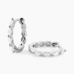 Marc Orian Créoles Argent|Bijoux Zirconium > Créoles Servane Argent Blanc Oxyde De Zirconium