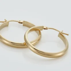 Marc Orian Créoles|Créoles Femme > Créoles Shalana Lisses Demi Jonc Or Jaune