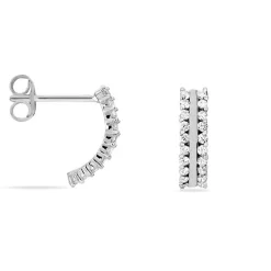 Marc Orian Créoles Argent|Bijoux Zirconium > Créoles Sophie Rondes Argent Blanc Oxyde De Zirconium
