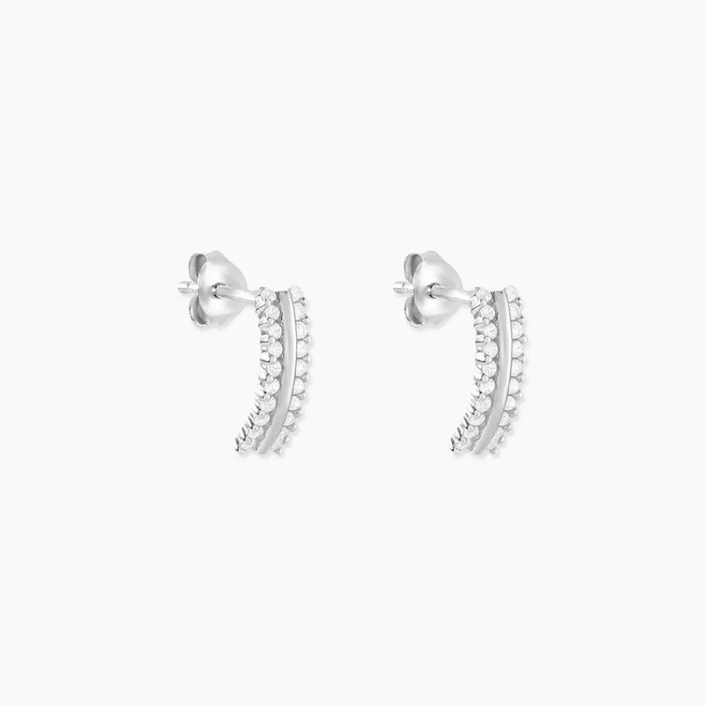 Marc Orian Créoles Argent|Bijoux Zirconium > Créoles Sophie Rondes Argent Blanc Oxyde De Zirconium