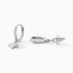 Marc Orian Créoles Argent|Créoles > Créoles Spell Argent Blanc