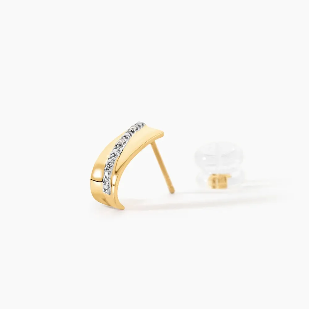Marc Orian Bijoux Or|Créoles > Créoles Timira Or Jaune Diamant