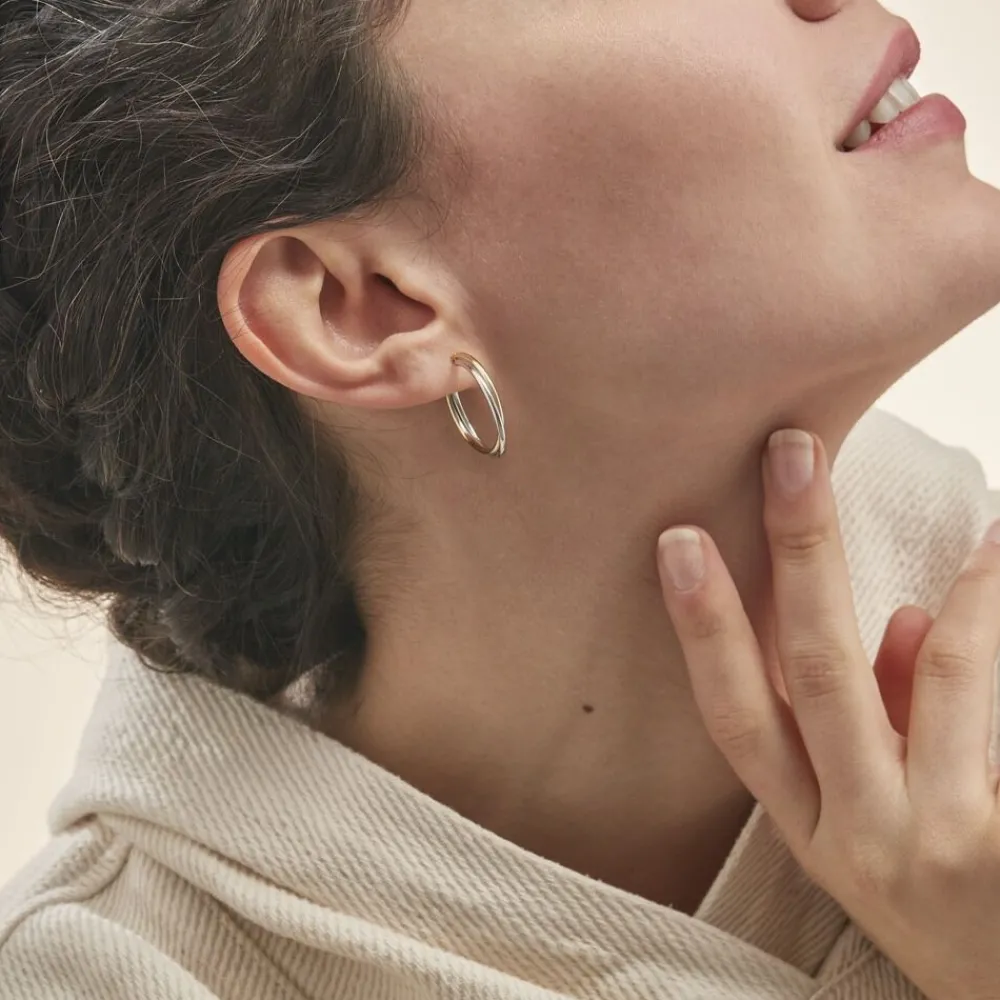 Marc Orian Créoles|Créoles Femme > Créoles Tita Or Bicolore