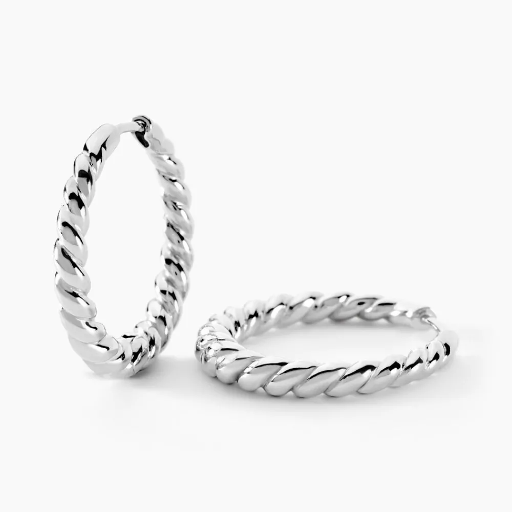 Marc Orian Créoles Argent|Créoles > Créoles Ysanne Argent Blanc