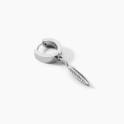 Marc Orian Créoles|Bijoux Homme > Créole Unitaire Acier Blanc Gvennig