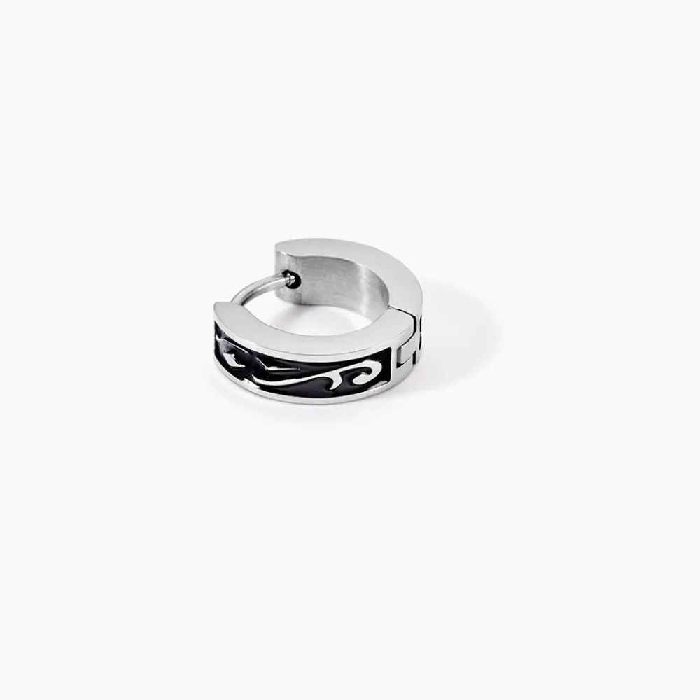 Marc Orian Créoles|Bijoux Homme > Créole Unitaire Altan Acier Blanc