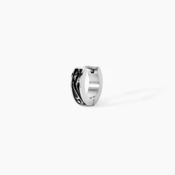 Marc Orian Créoles|Bijoux Homme > Créole Unitaire Altan Acier Blanc