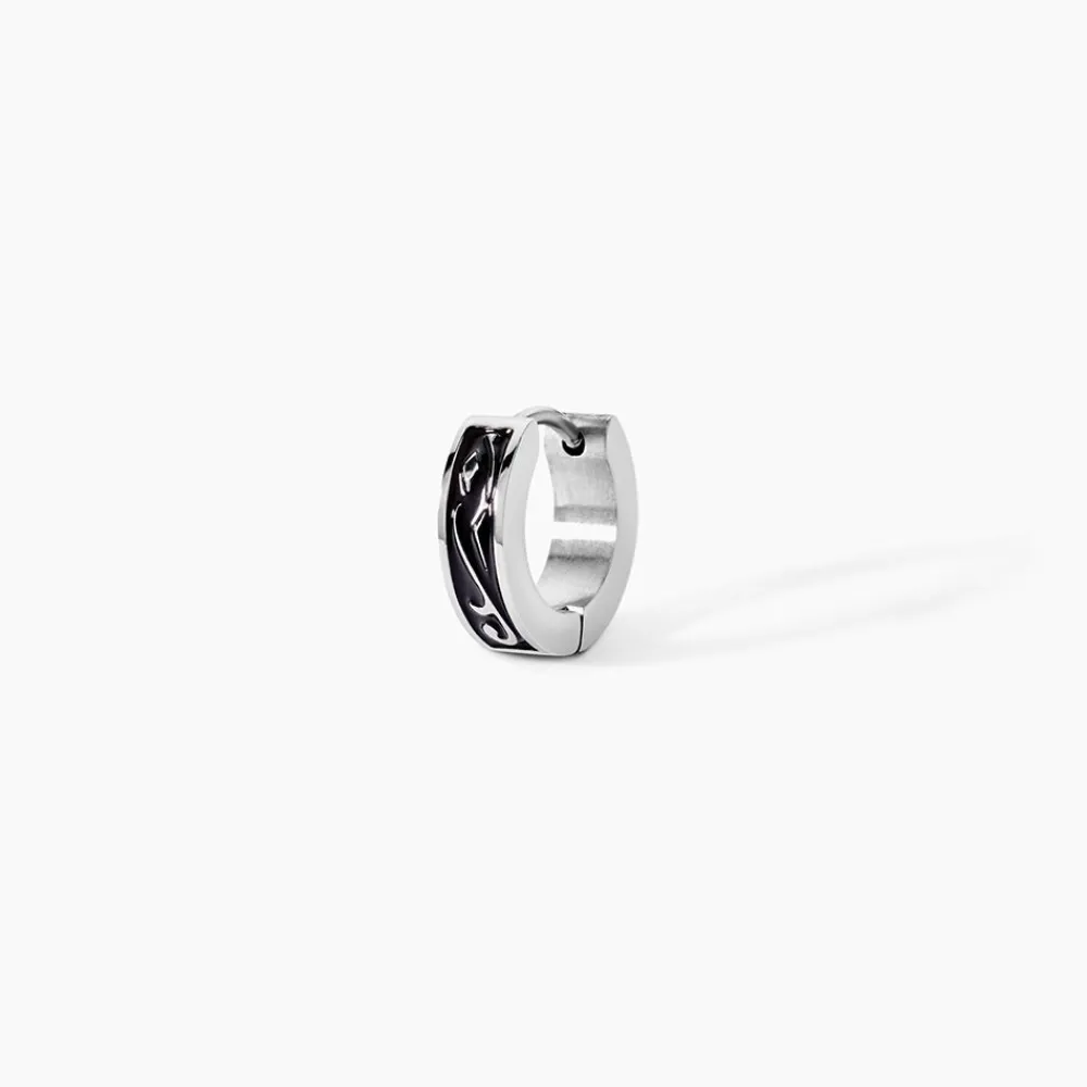 Marc Orian Créoles|Bijoux Homme > Créole Unitaire Altan Acier Blanc