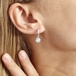 Marc Orian Créoles Argent|Bijoux Zirconium > Créole Unitaire Ancelin Rondes Argent Blanc Oxyde De Zirconium