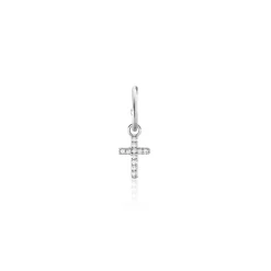 Créole Unitaire Argent Blanc Donelle Oxyde De Zirconium