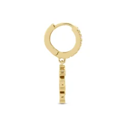Créole Unitaire Callistea 5 Plaqué Or Jaune Oxyde De Zirconium