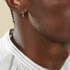 Marc Orian Créoles Argent|Créoles > Créole Unitaire Ian Argent Blanc