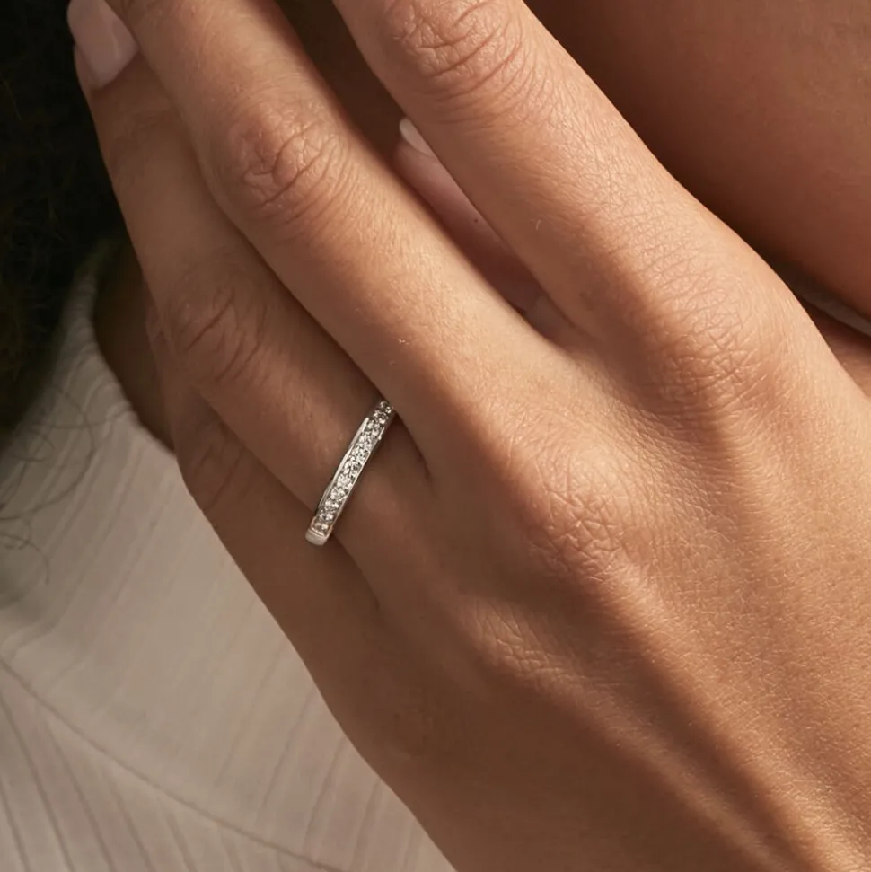 Demi Alliance Heket Argent Blanc Oxyde De Zirconium