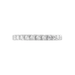 Marc Orian Bagues|Alliances > Demi Alliance Pristina Or Blanc Diamant Synthétique