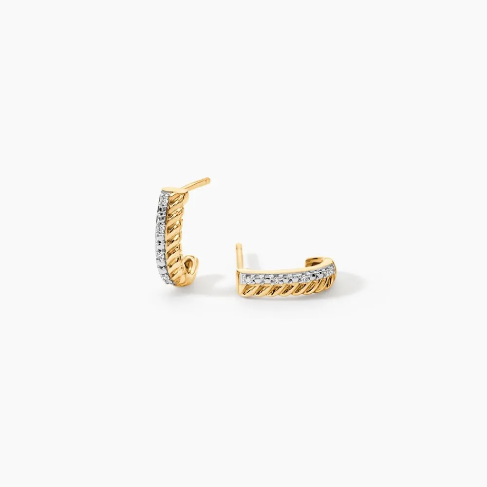 Marc Orian Créoles|Créoles Femme > Demi Créoles Or Jaune Adah Diamants