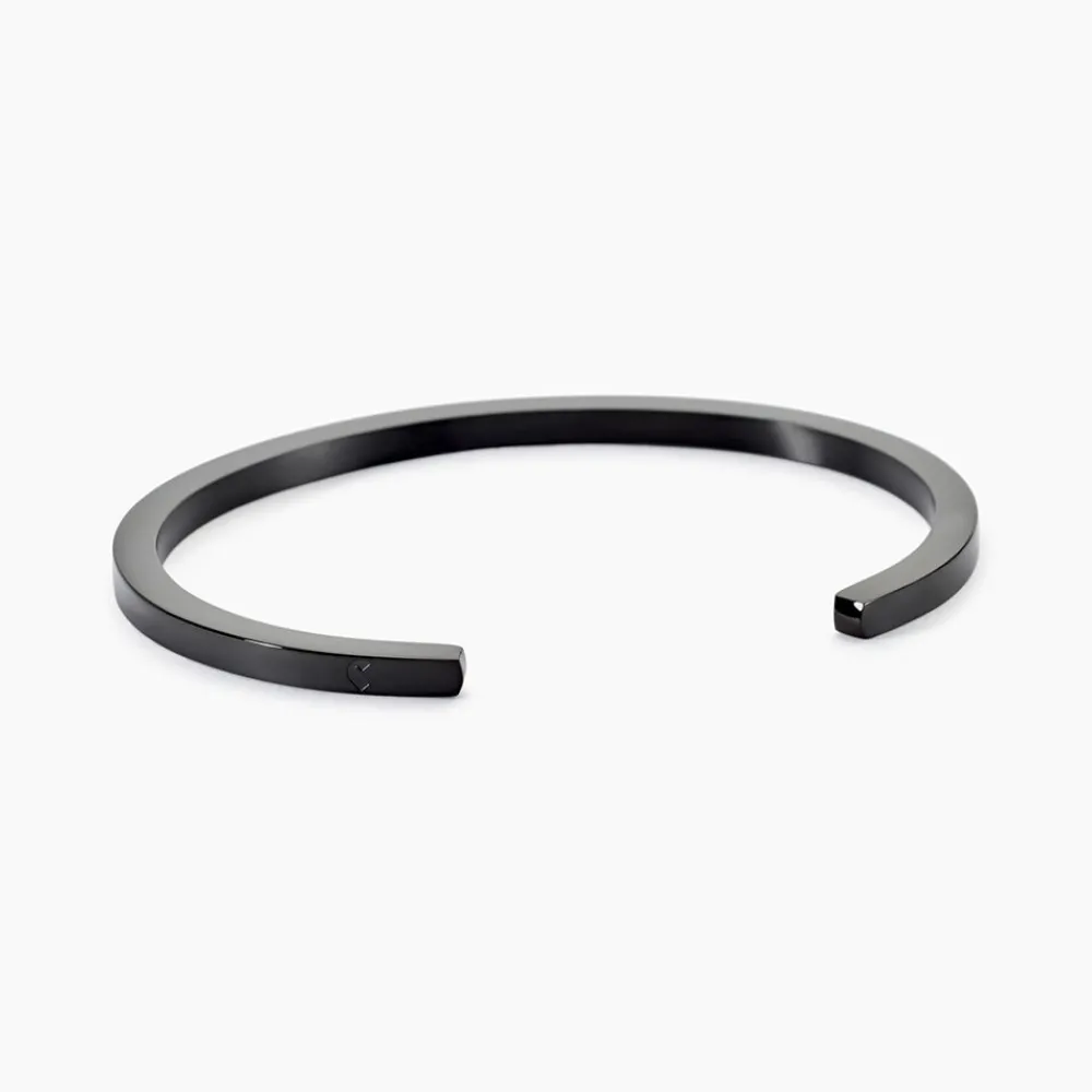 JOURDAN Bracelets Homme|Bracelets Acier Inoxydable > Jonc Teno Acier Noir