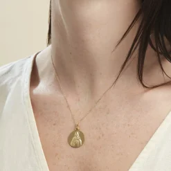 Marc Orian Pendentifs|Pendentifs Personnalisés > Médaille Or Jaune Sainte Thérèse