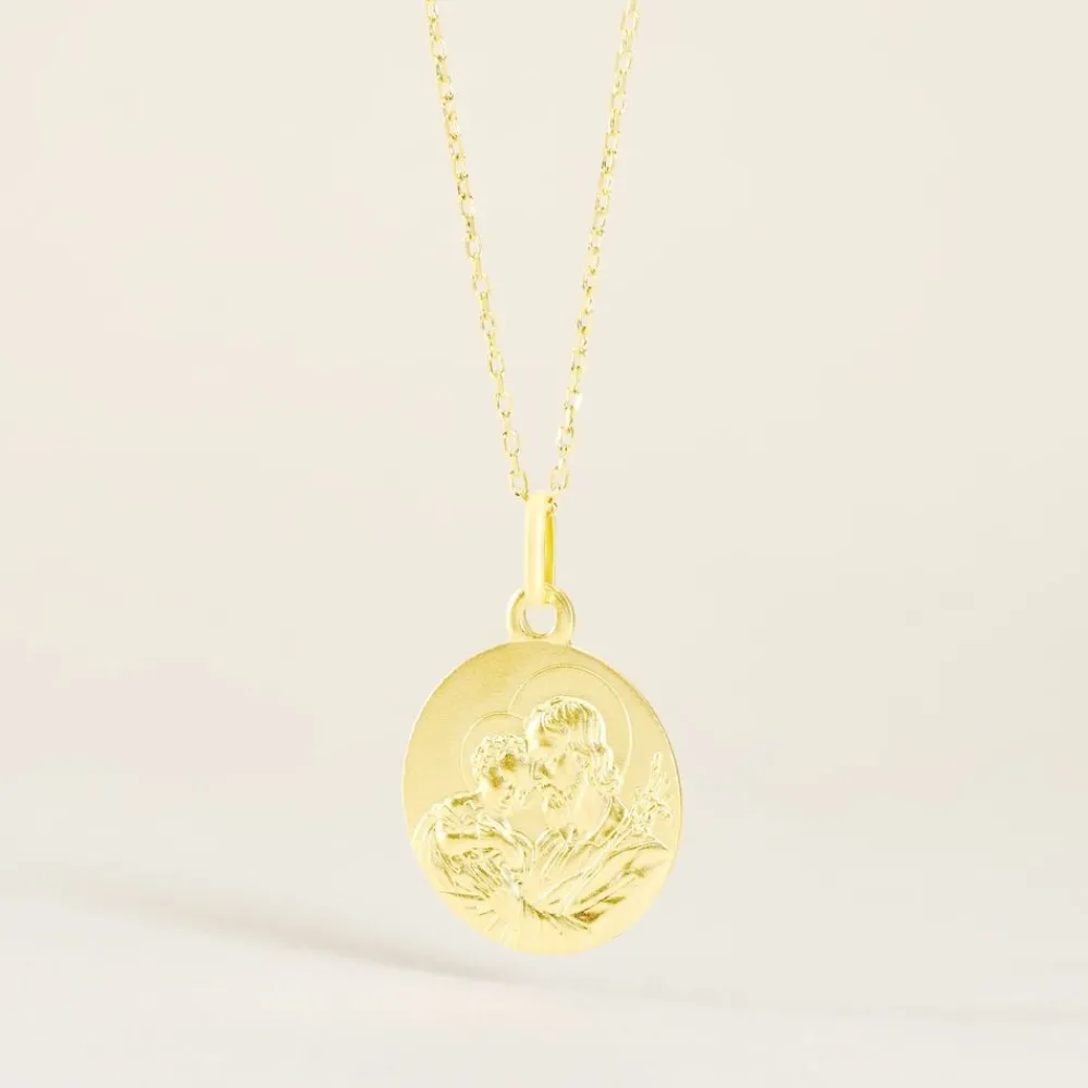 Marc Orian Pendentifs|Pendentifs Personnalisés > Médaille Or Jaune Saint Joseph