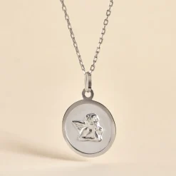 Marc Orian Pendentifs|Pendentifs Personnalisés > Medaille Or Blanc Hannae