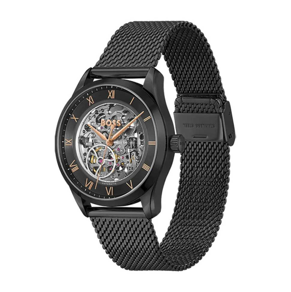 Montre Boss Principle Skeleton Noir