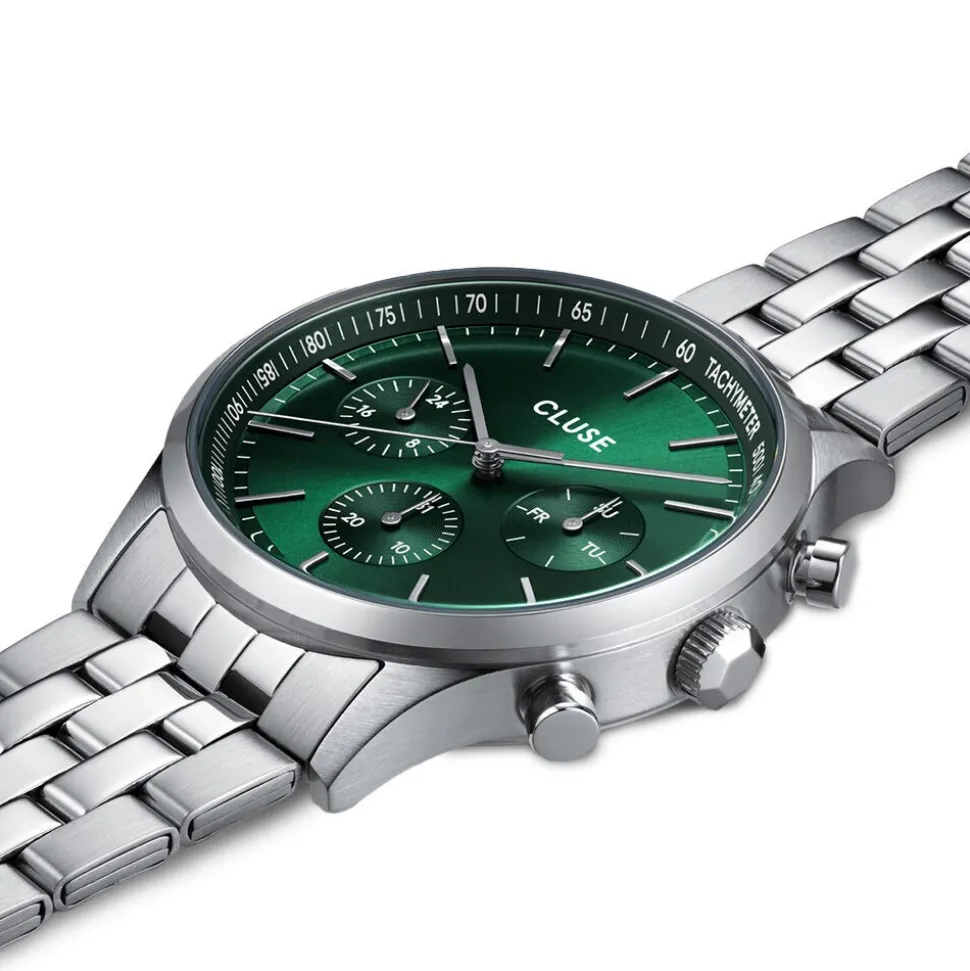 Montre Cluse Anthéor Multifonction Vert