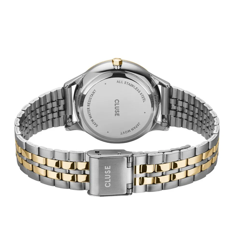 Montre Cluse Minuit Date Blanc