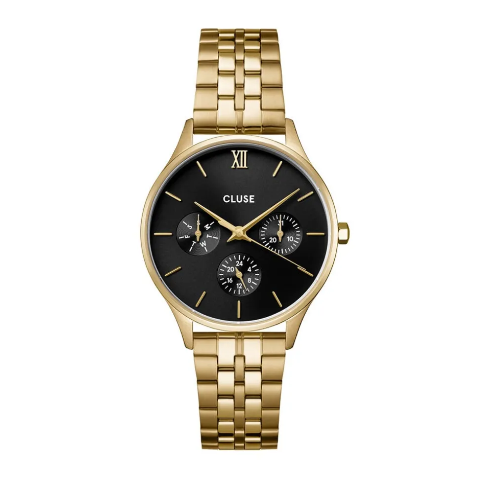 Montre Cluse Minuit Multifonction Noir