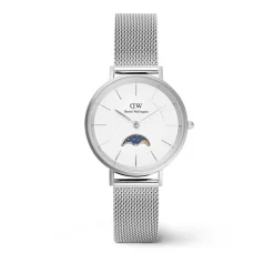 Montre Daniel Wellington Petite Moonphase Blanc