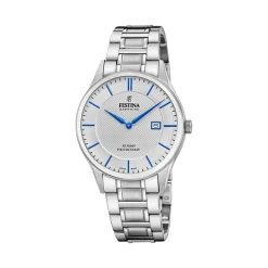 Montre Festina Swiss Made 40 Argenté