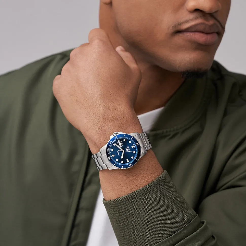 Montre Fossil Blue Dive Bleu