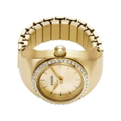 Montre Fossil Watch Ring Doré