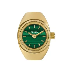 Montre Fossil Watch Ring Vert