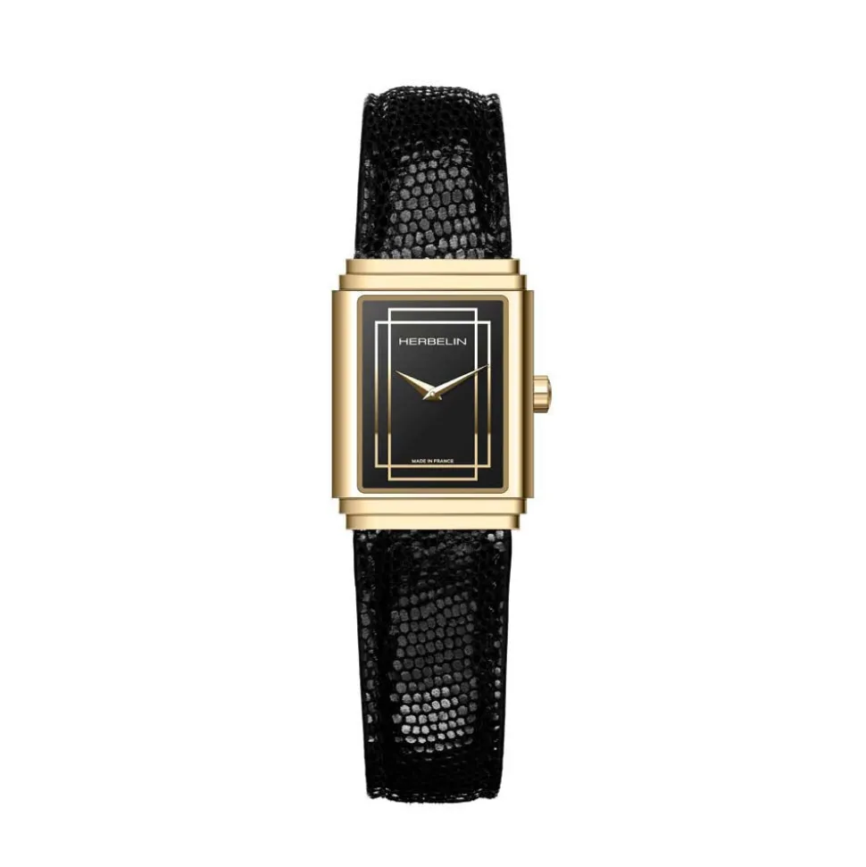 Montre Herbelin Art Deco Noir