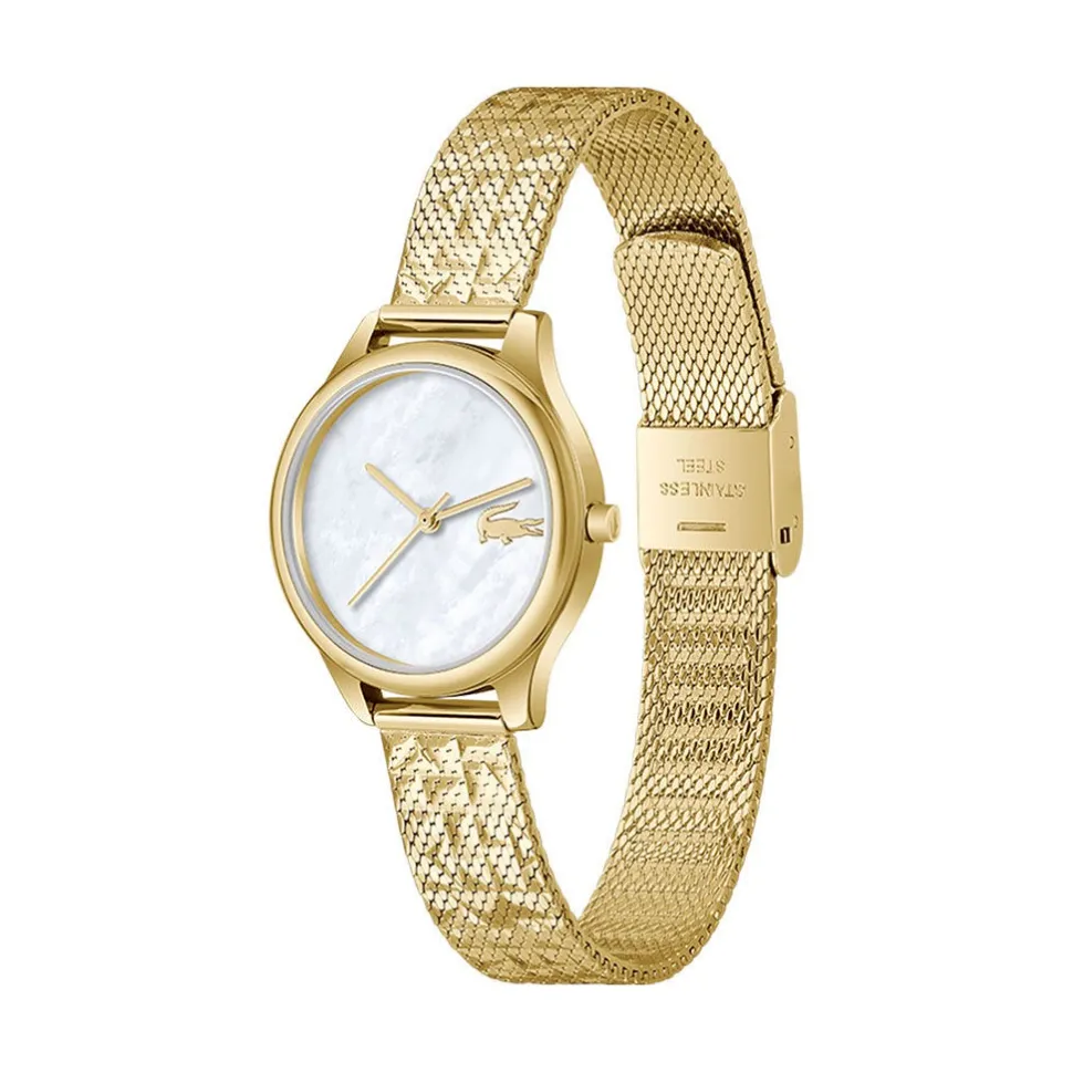 Montre Lacoste Mini Crocodelle Nacre Blanche