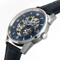 Montre Lip Himalaya Squelette Bleu