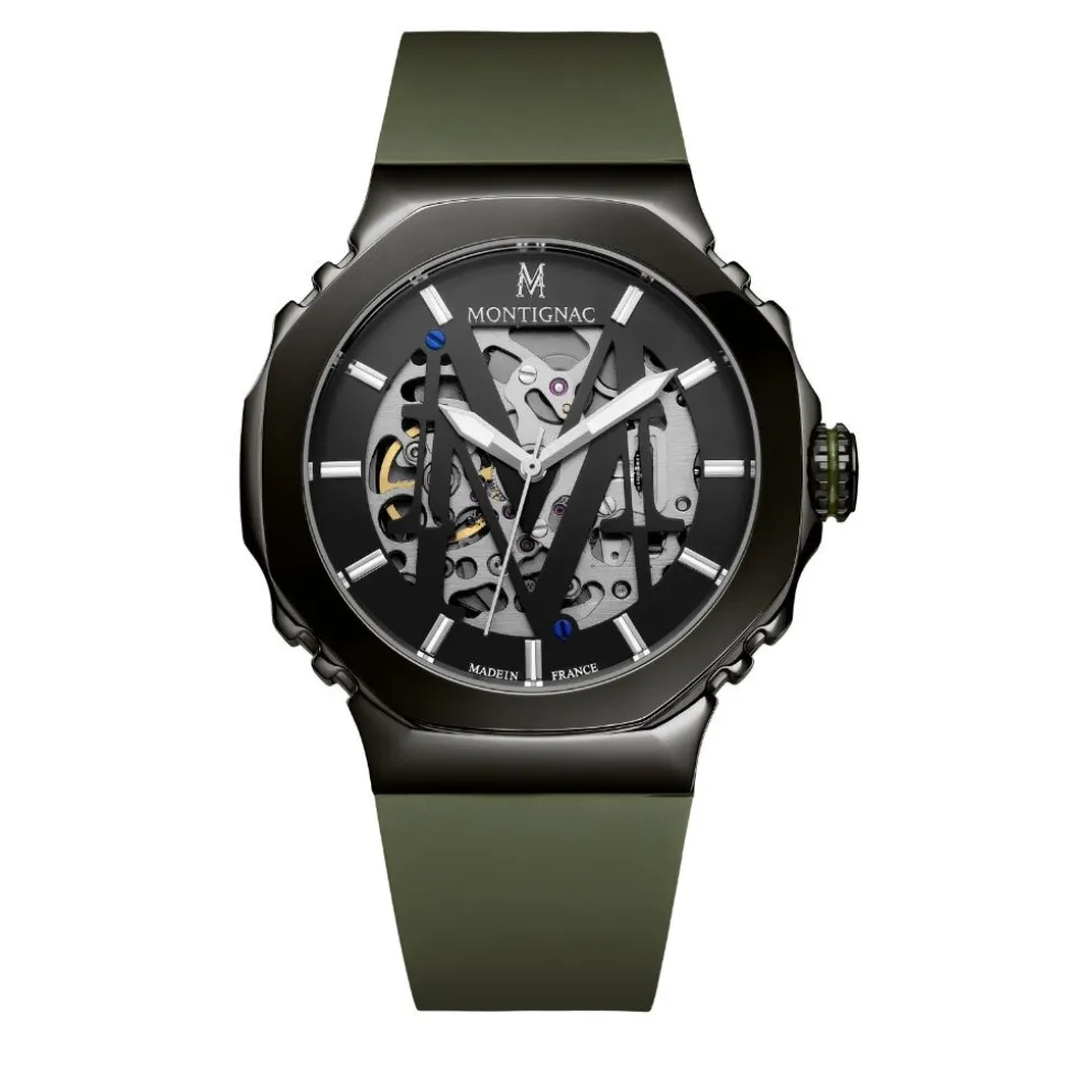 Montre Montignac Octagon Automatique Gris